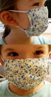 OZY detské ochranné rúško na ústa s vymeniteľným filtrom 99% /prateľné/ 100% bavlna ()
