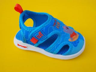 Detská plážová obuv Garvalin 252846-A008 azul  1040-SK108