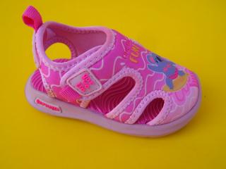 Detská plážová obuv Garvalin 252846-B032 rosa 1041-SK108