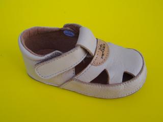 Detské barefoot sandálky Pegres B1096 bežové 593-SK651