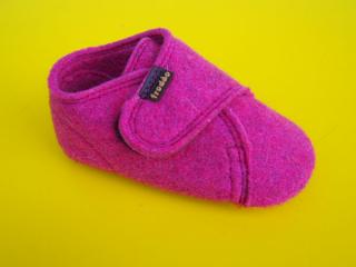 Detské barefoot vlnené papučky Froddo Prewalkers G1170002-5 fuxia BAREFOOT 617-SK662