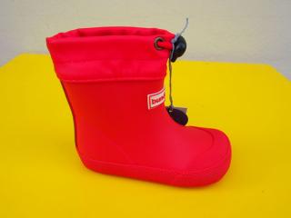 Detské gumáky Bundgaard Cover Red BAREFOOT 506-SK643