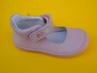 Detské kožené balerinky D.D.Step H063 - 41716B pink BAREFOOT 383-SK524