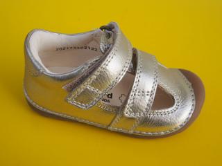 Detské kožené barefoot sandálky Bundgaard BG202173 Champagne BAREFOOT 543-SK642