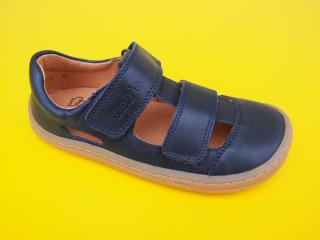 Detské kožené barefoot sandálky Froddo G3150197-2 dark blue 707-SK549