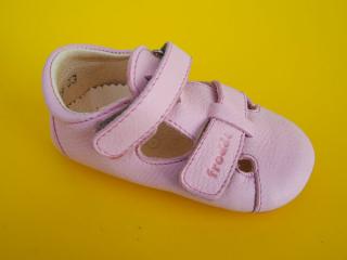 Detské kožené barefoot sandálky Froddo Prewalkers G1140003-1 pink BAREFOOT 690-SK549
