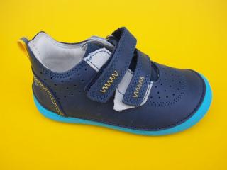 Detské kožené barefoot topánky D.D.Step S063 - 536 royal blue BAREFOOT 294-SK524