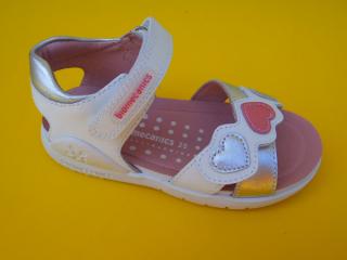 Detské kožené sandálky Biomecanics 222210-B blanco  872-SK661