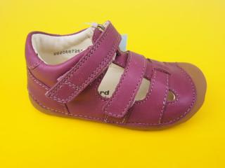 Detské kožené sandálky Bundgaard BG202066 Dark Rose BAREFOOT 645-SK642