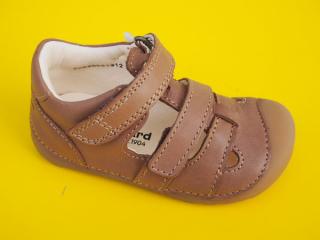 Detské kožené sandálky Bundgaard BG202066 Petit Sandal Caramel BAREFOOT 934-SK942