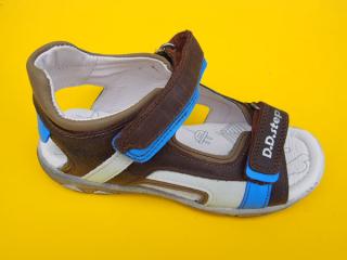 Detské kožené sandálky D.D.Step AC290 - 552 khaki  885-SK524