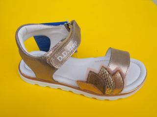 Detské kožené sandálky D.D.Step AC63 - 6A champagne 266-SK524