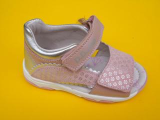 Detské kožené sandálky D.D.Step AC64 - 213 daisy pink 883-SK524