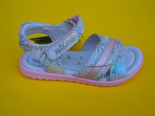 Detské kožené sandálky D.D.Step G055 - 383 white 622-SK524