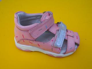 Detské kožené sandálky D.D.Step G064 - 317A baby pink 487-SK524