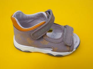 Detské kožené sandálky D.D.Step G064 - 322C light grey 043-SK524