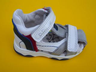 Detské kožené sandálky D.D.Step G064 - 41451A white 641-SK524