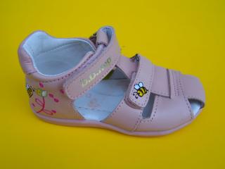 Detské kožené sandálky D.D.Step G075 - 41324 pink 472-SK524