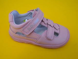 Detské kožené sandálky D.D.Step G077 - 41892C pink BAREFOOT 184-SK524
