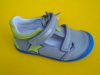 Detské kožené sandálky D.D.Step H063 - 897A grey BAREFOOT 867-SK524