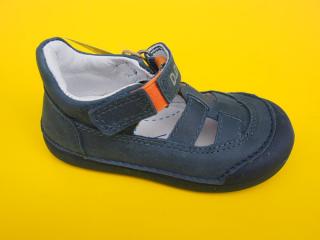 Detské kožené sandálky D.D.Step H066 - 41461B royal blue 433-SK524