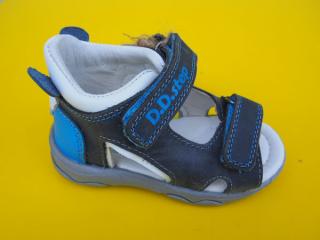 Detské kožené sandálky D.D.Step JAC64 - 894A dark grey 875 - SK524