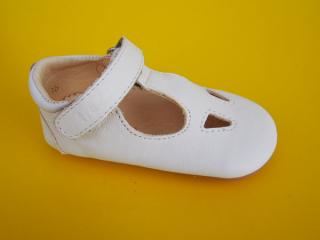 Detské kožené sandálky Froddo Prewalkers G1130006-9 white BAREFOOT 810-SK549