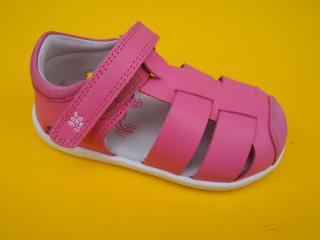 Detské kožené sandálky Garvalin 252326-D378 magnolia BAREFOOT 1025-SK014