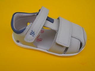 Detské kožené sandálky Garvalin 252327-C695 sporco BAREFOOT 1026-SK014