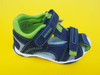 Detské kožené sandálky Protetika - Brody green 859-SK526
