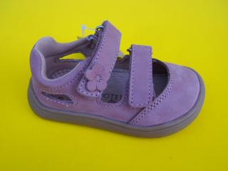 Detské kožené sandálky Protetika - Nery pink BAREFOOT 1060-SK018