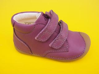 Detské kožené topánky Bundgaard 101068 Dark Rose BAREFOOT 419-SK642