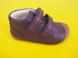 Detské kožené topánky Bundgaard BG101068 Brown BAREFOOT 653-SK642