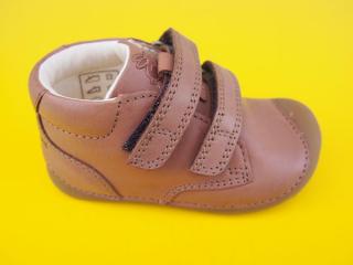 Detské kožené topánky Bundgaard BG101068 Cognac BAREFOOT 010-SK642