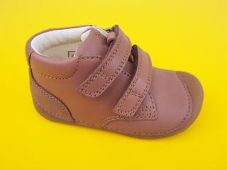 Detské kožené topánky Bundgaard BG101068 Cognac BAREFOOT 875-SK642