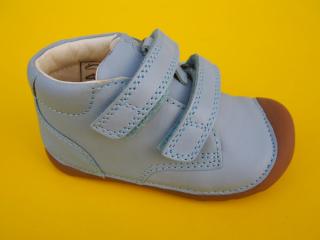 Detské kožené topánky Bundgaard BG101068 Jeans Mint BAREFOOT 554-SK642