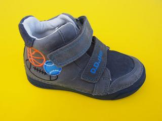 Detské kožené topánky D.D.Step A040 - 357B dark grey 689-SK524