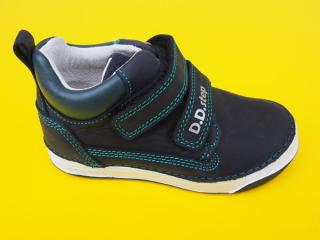 Detské kožené topánky D.D.Step A040 - 42998B black 219-SK524