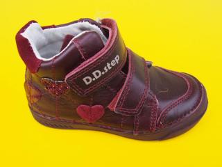 Detské kožené topánky D.D.Step A040 - 81B raspberry  692-SK524