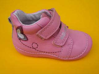 Detské kožené topánky D.D.Step S015 - 42400A pink 189-SK524