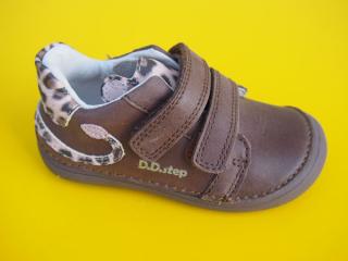 Detské kožené topánky D.D.Step S063 - 395C chocolate BAREFOOT 190-SK524