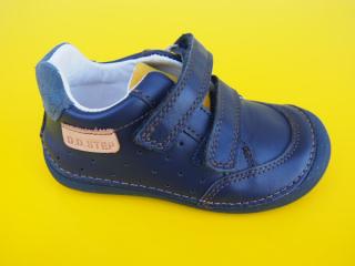 Detské kožené topánky D.D.Step S063 - 41377A royal blue BAREFOOT 117-SK524
