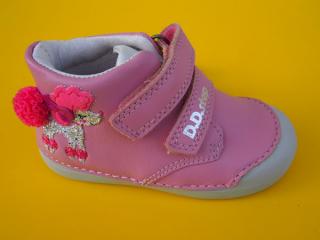 Detské kožené topánky D.D.Step S066 - 41382 daisy pink 376-SK524