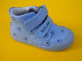 Detské kožené topánky D.D.Step S066 - 41803 Sky blue 369-SK524