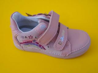 Detské kožené topánky D.D.Step S068 - 51865 baby pink SVIETIACE 1018-SK009