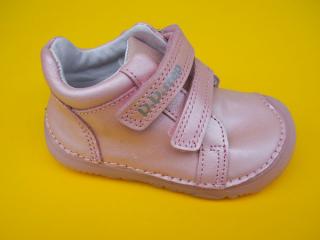 Detské kožené topánky D.D.Step S073 - 399 pink BAREFOOT 952-SK524