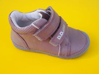 Detské kožené topánky D.D.Step S073 - 42466C violet BAREFOOT 944-SK524