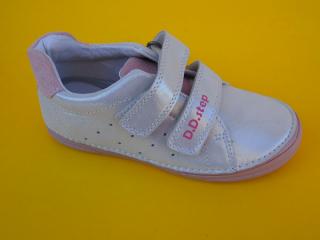 Detské kožené topánky D.D.Step S078 - 51687C white  1007-SK009