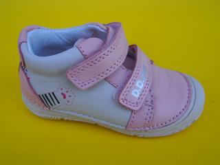 Detské kožené topánky D.D.Step S082 - 51505 pink 1028-SK009