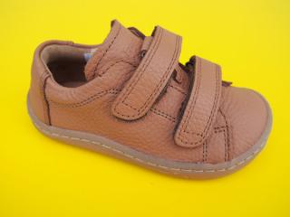 Detské kožené topánky Froddo G3130225-2 cognac BAREFOOT 171-SK549